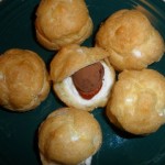 Cream Puffs Supreme with amazing hot pepper jelly from Hacienda Maize hot pepper jelly